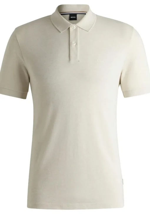BOSS Pallas regular fit polo, pique, wit