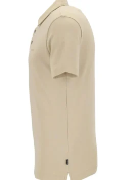 BOSS Palosh slim fit heren polo, pique, licht beige