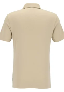 BOSS Palosh slim fit heren polo, pique, licht beige