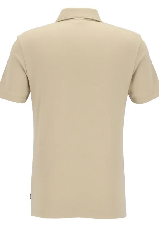 BOSS Palosh slim fit heren polo, pique, licht beige