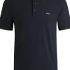 BOSS Parlay regular fit polo, pique, navy blauw