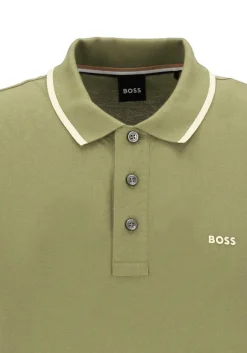 BOSS Parlay regular fit polo, pique, groen