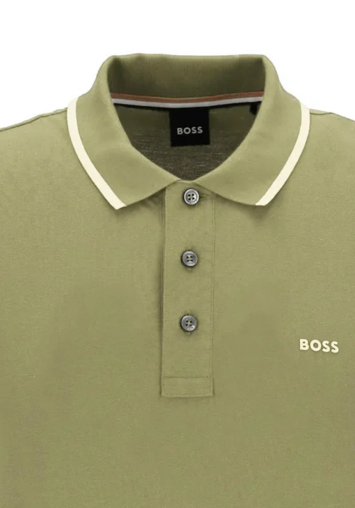BOSS Parlay regular fit polo, pique, groen