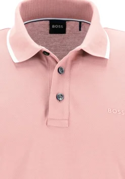 BOSS Parlay regular fit polo, pique, lichtroze