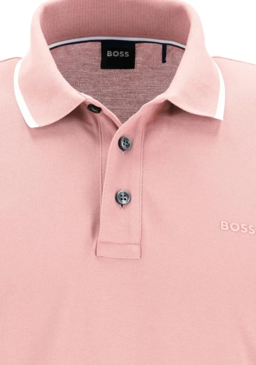 BOSS Parlay regular fit polo, pique, lichtroze