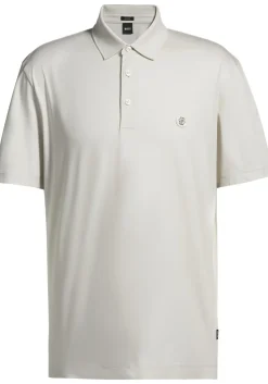 BOSS Parris regular fit heren polo, pique, wit