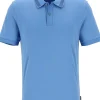 BOSS Phillipson slim fit heren polo, pique, kobalt blauw