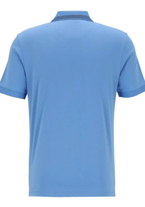 BOSS Phillipson slim fit heren polo, pique, kobalt blauw