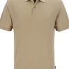 BOSS Prout regular fit heren polo, pique, licht beige