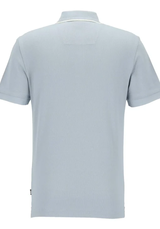 BOSS Prout regular fit heren polo, pique, lichtblauw