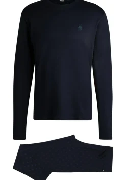 BOSS Relax Long Set, heren pyjama set, donkerblauw