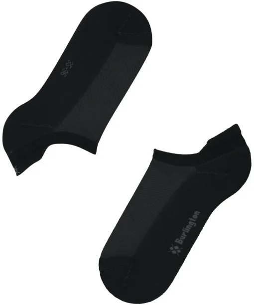 Burlington Athleisure dames sneakersokken, zwart (black)
