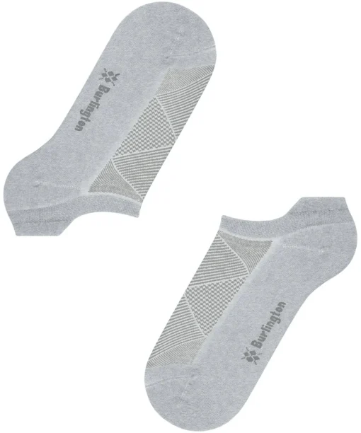 Burlington Athleisure dames sneakersokken, grijs (light grey mel.)
