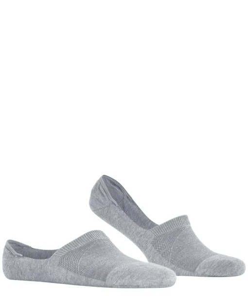 Burlington Athleisure heren invisible sokken, grijs (light grey mel.)
