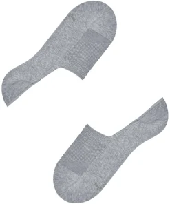Burlington Athleisure heren invisible sokken, grijs (light grey mel.)