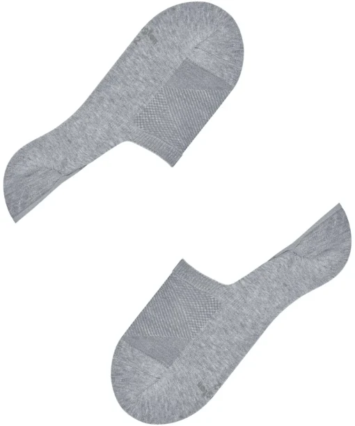 Burlington Athleisure heren invisible sokken, grijs (light grey mel.)