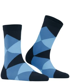 Burlington Bonnie damessokken kort, blauw (marine)