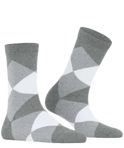 Burlington Bonnie damessokken kort, grijs (light greymel.)