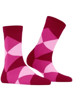 Burlington Bonnie damessokken kort, roze (cranberry)