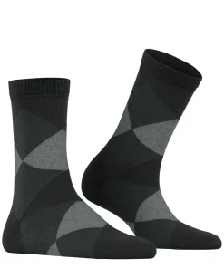 Burlington Bonnie damessokken kort, zwart (black)