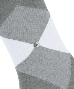 Burlington Bonnie damessokken kort, grijs (light greymel.)