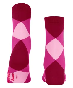 Burlington Bonnie damessokken kort, roze (cranberry)