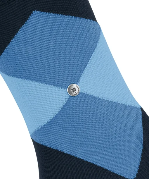 Burlington Bonnie damessokken kort, blauw (marine)