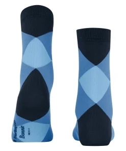 Burlington Bonnie damessokken kort, blauw (marine)