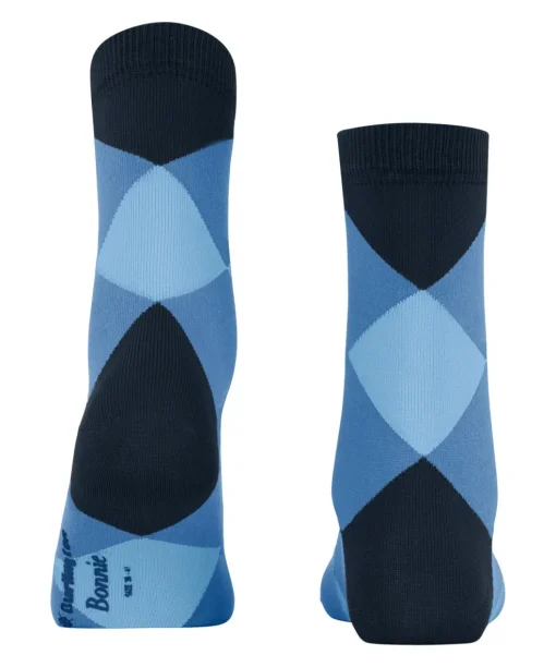 Burlington Bonnie damessokken kort, blauw (marine)