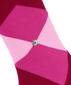 Burlington Bonnie damessokken kort, roze (cranberry)