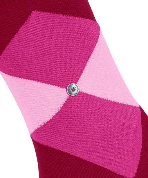 Burlington Bonnie damessokken kort, roze (cranberry)