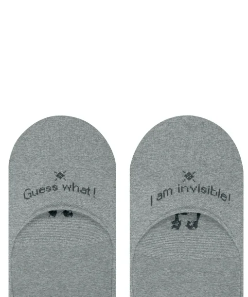 Burlington Carrington heren invisible sokken, grijs (light grey)