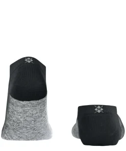 Burlington Carrington heren sneakersokken, zwart (black)
