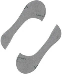 Burlington Carrington heren invisible sokken, grijs (light grey)
