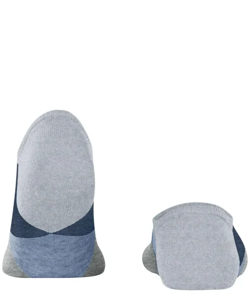 Burlington Clyde heren sneakersokken, blauw (arctic mel.)