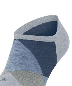 Burlington Clyde heren sneakersokken, blauw (arctic mel.)
