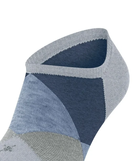 Burlington Clyde heren sneakersokken, blauw (arctic mel.)