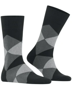 Burlington Clyde herensokken, zwart (black)