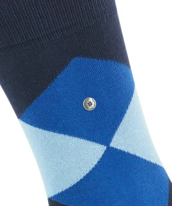 Burlington Clyde herensokken, blauw (marine)