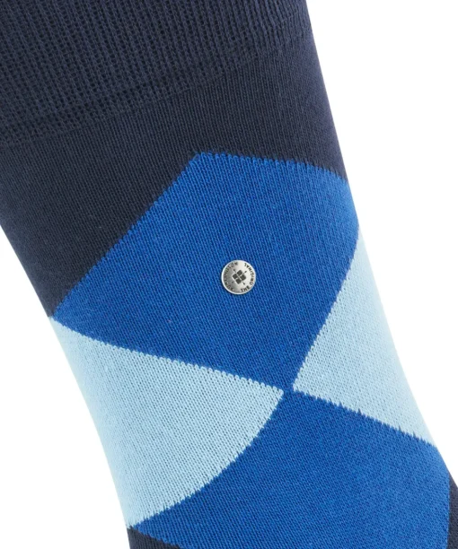 Burlington Clyde herensokken, blauw (marine)