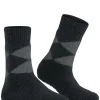 Burlington Cosy Argyle damessokken, zwart (black)
