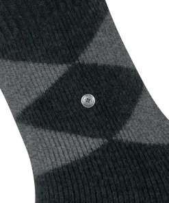 Burlington Cosy Argyle damessokken, zwart (black)