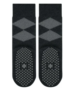 Burlington Cosy Argyle damessokken, zwart (black)
