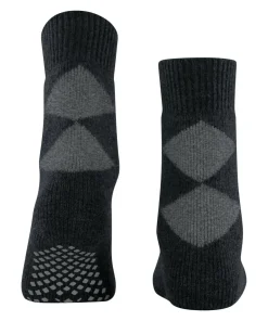 Burlington Cosy Argyle damessokken, zwart (black)
