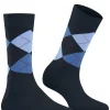Burlington Covent Garden damessokken, blauw (marine)