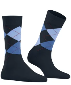 Burlington Covent Garden damessokken, blauw (marine)