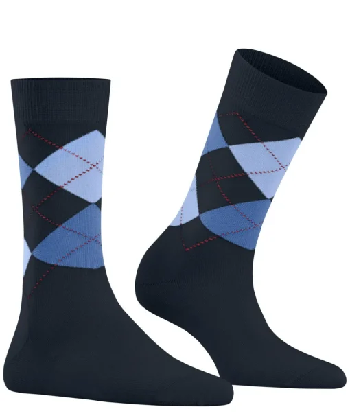 Burlington Covent Garden damessokken, blauw (marine)