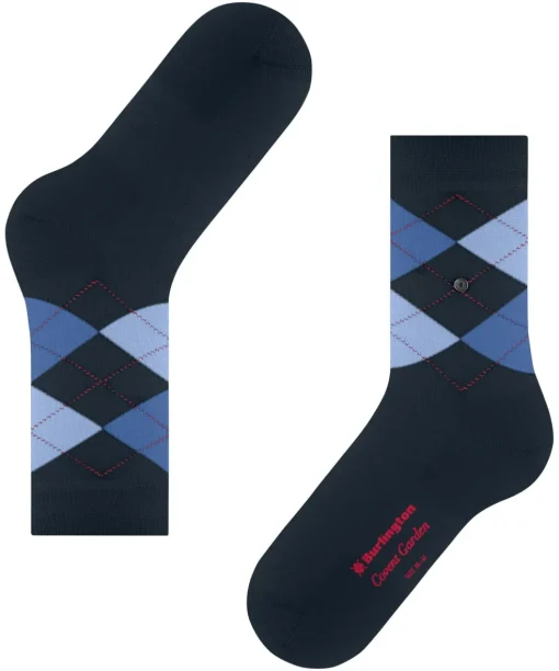 Burlington Covent Garden damessokken, blauw (marine)
