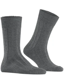 Burlington Dover herensokken, grijs (dark grey)
