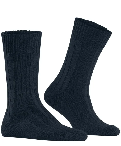Burlington Dover herensokken, blauw (marine)